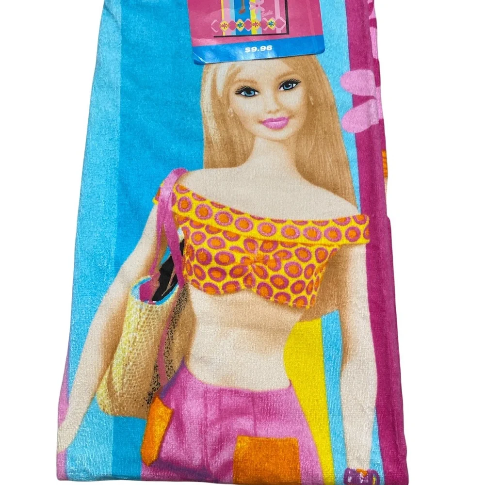 Mattel Barbie Beach Towel 30 X 60 NWT VINTAGE 2002